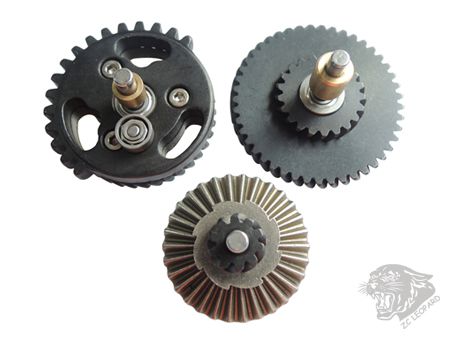 Positive view of 3mm Steel CNC Bearing Gear Set 100:200 production and sales